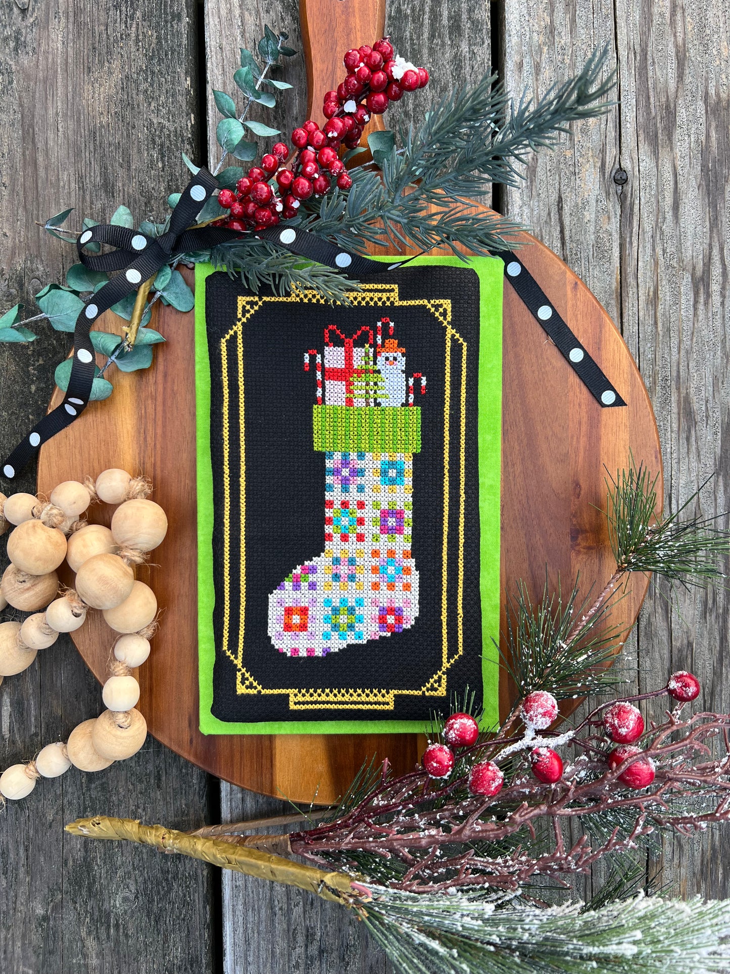 Flossmas 2025 'Crochet Stocking' Cross Stitch Pattern