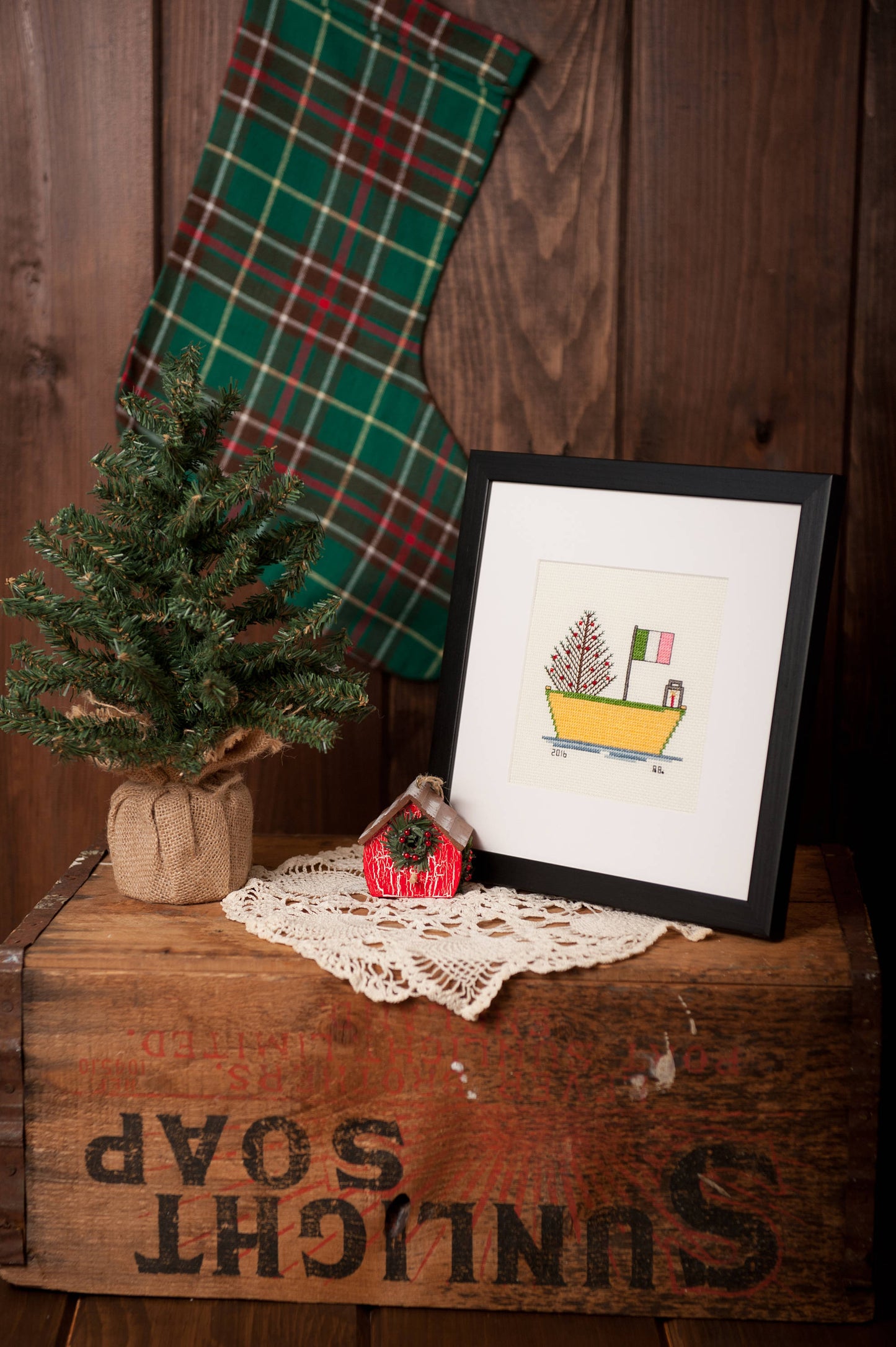 Newfoundland & Labrador Christmas Dory - DIGITAL Pattern