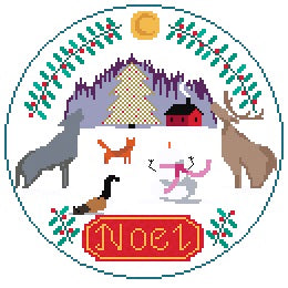 2024 December Holiday Countdown PATTERN ONLY