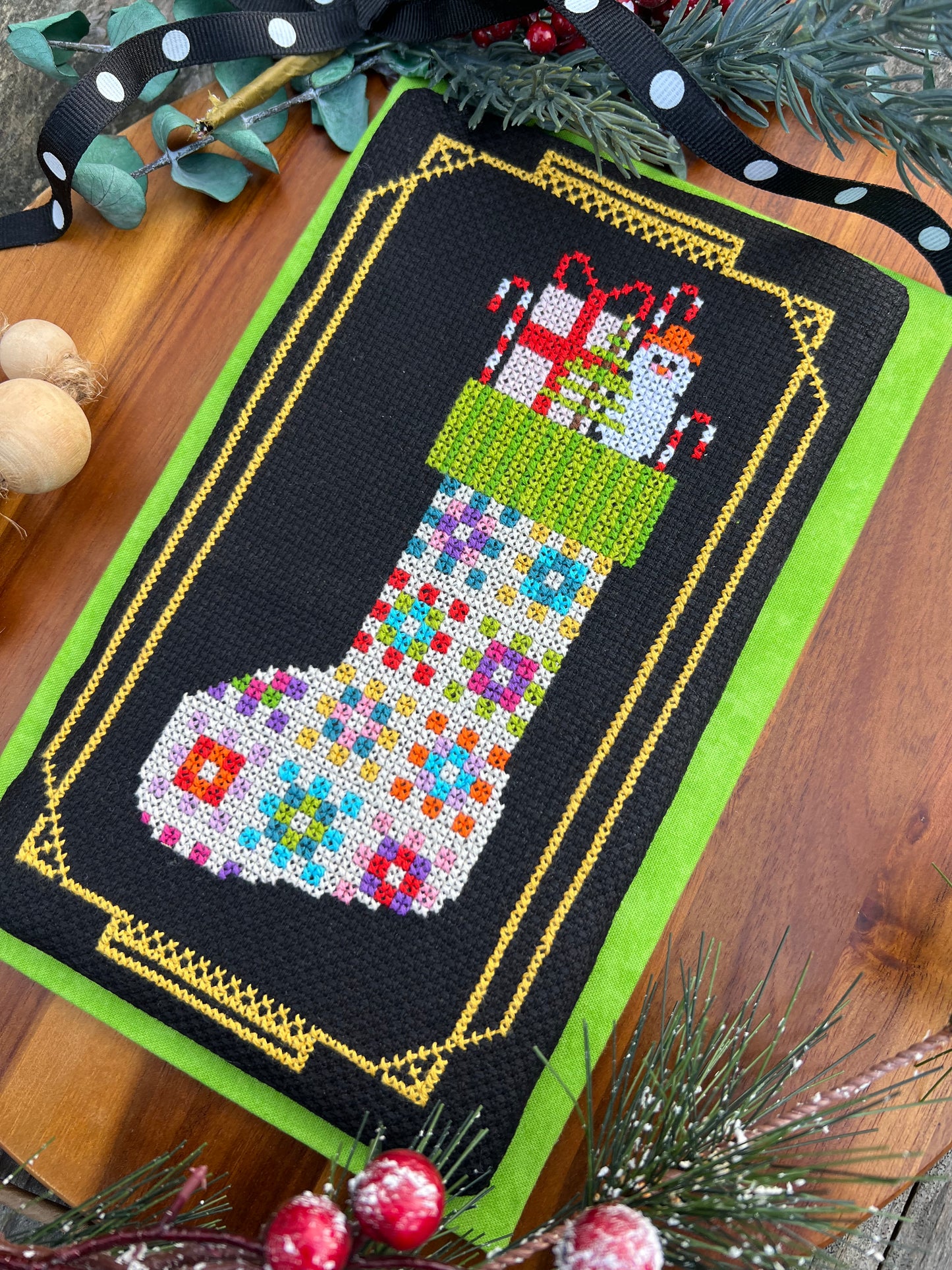 Flossmas 2025 'Crochet Stocking' Cross Stitch Pattern