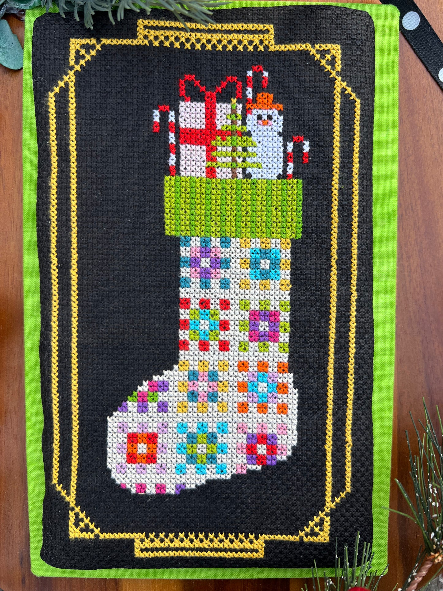 Flossmas 2025 'Crochet Stocking' Cross Stitch Pattern