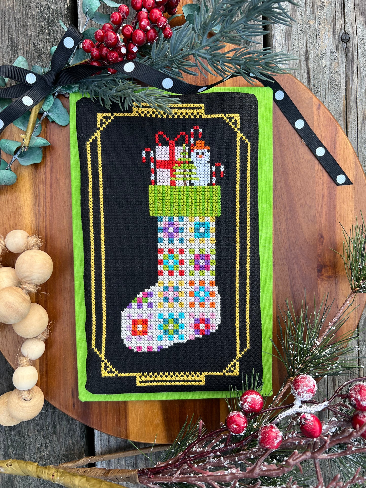 Flossmas 2025 'Crochet Stocking' Cross Stitch Pattern